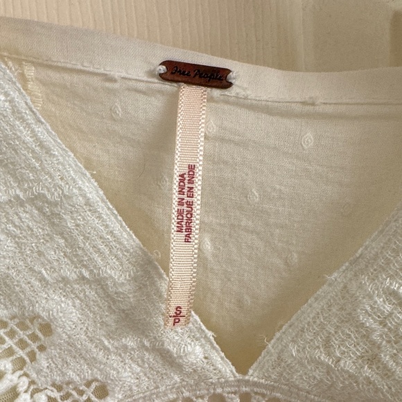 Free People Cream Lace Blouse - Picture 2 of 3
